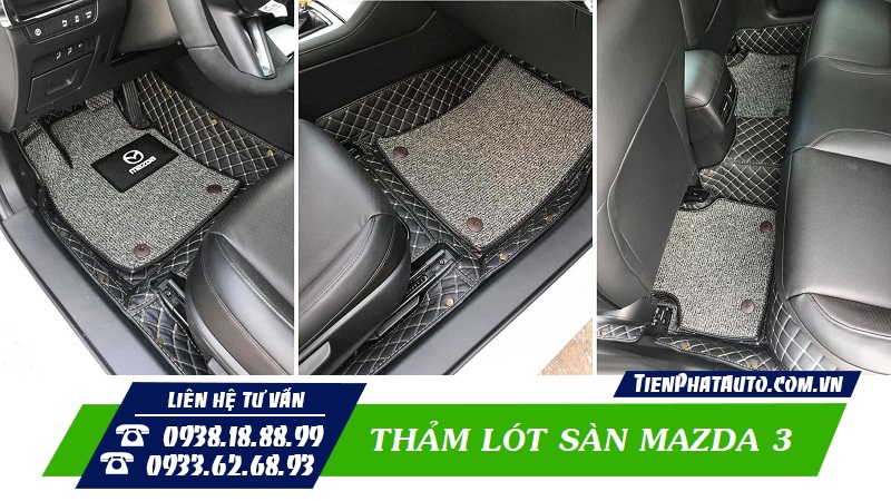 Thảm lót sàn Mazda 3 là phụ kiện cần thiết không thể thiếu trên xe