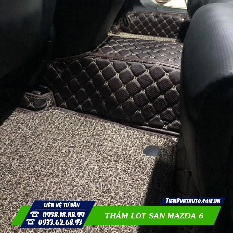 Thảm lót sàn Mazda 6 2021 giúp giữ gìn vệ sinh nội thất tốt hơn