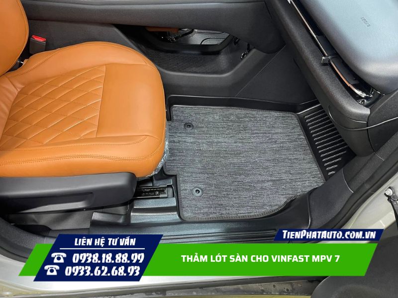 Hình ảnh thảm lót sàn nhựa Vinfast MPV 7 được lót ghế bên phụ Hình ảnh thảm lót sàn nhựa Vinfast MPV 7 được lót ghế bên phụ