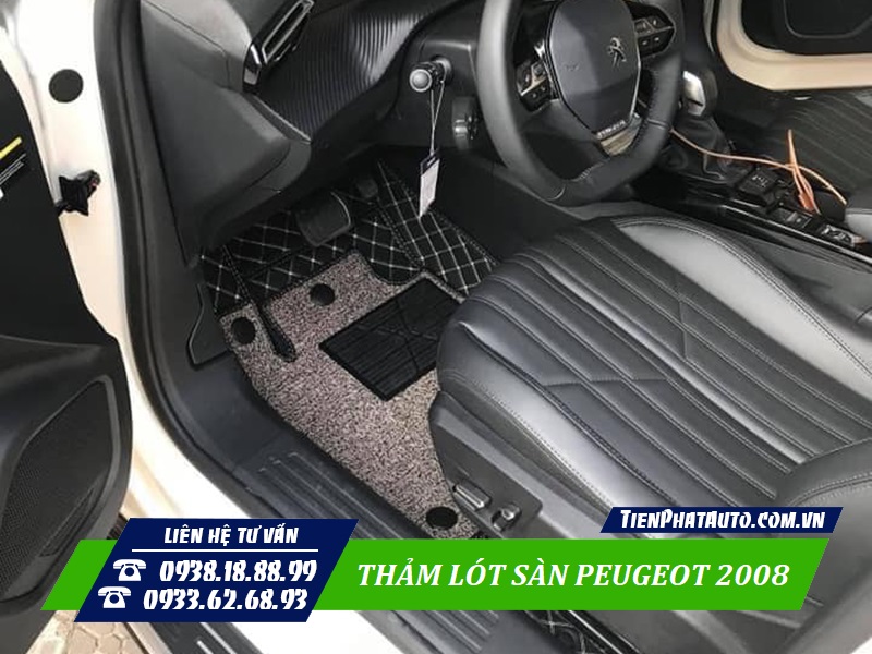 Hình ảnh thảm lót sàn Peugeot 2008 phía bên ghế tài