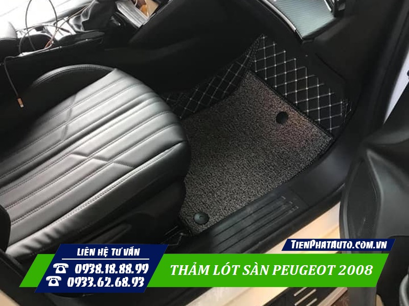 Hình ảnh thảm lót sàn Peugeot 2008 phía bên ghế phụ
