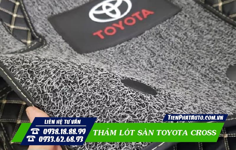 Trang bị thảm lót sàn Toyota Cross giúp mang lại rất nhiều sự tiện lợi