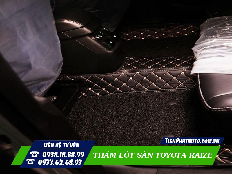 Thảm lót sàn Toyota Raize là phụ kiện không thể nào thiếu trên xe