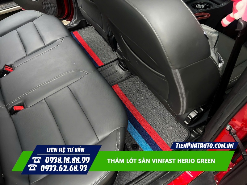 Trang bị thảm lót sàn cho Vinfast Herio Green mang lại nhiều sự tiện lợi