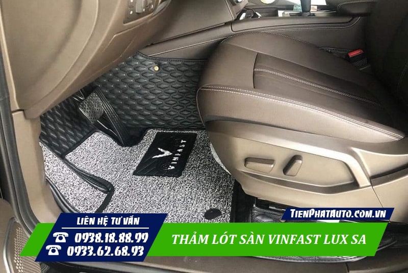 Thảm lót sàn Vinfast Lux SA là phụ kiện cần thiết không thể thiếu