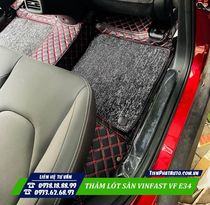 Thảm lót sàn là phụ kiện cần thiết không thể thiếu trên Vinfast VF E34