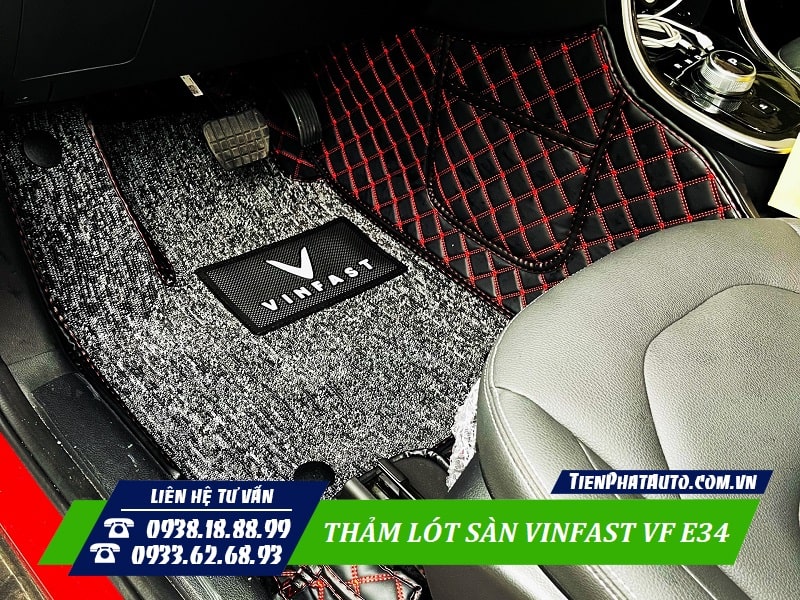 Hình ảnh thảm lót sàn Vinfast VF E34 chổ vị trí bên tài