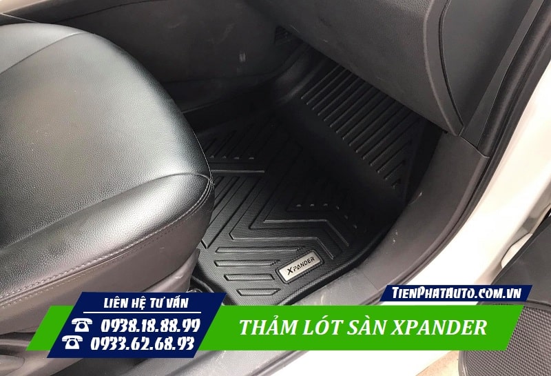Mẫu thảm lót sàn cho xe Xpander 2023 chất liệu cao su