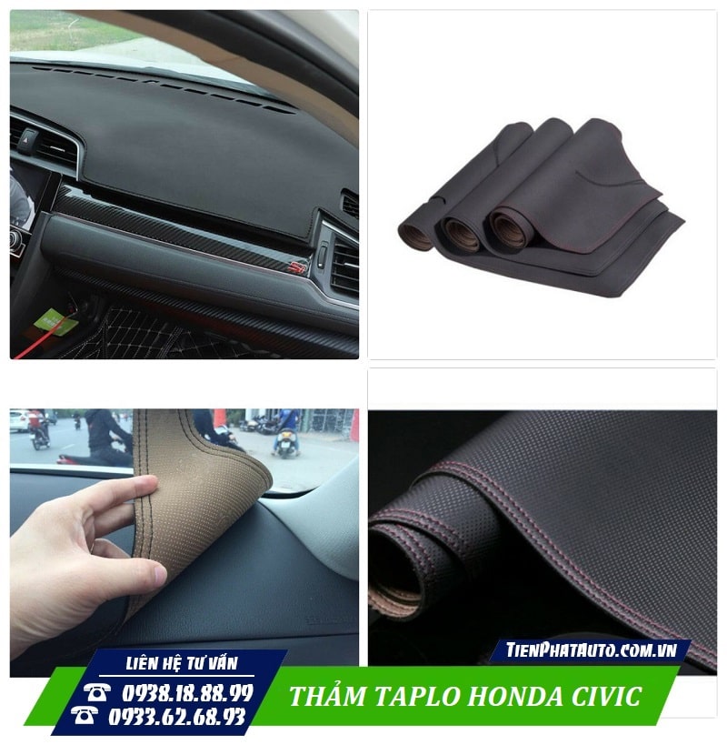 Thảm taplo Honda Civic mang lại nhiều sự tiện lợi khi sử dụng