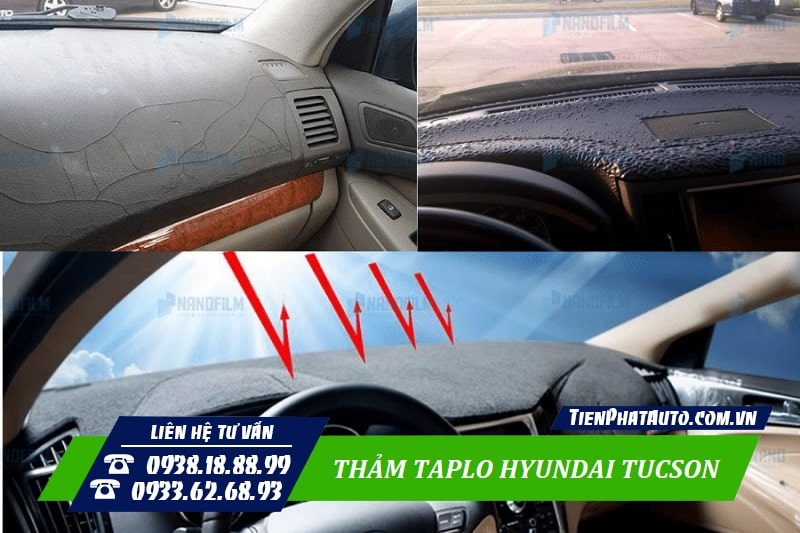 Taplo xe là phần tiếp xúc với ánh nắng khá nhiều nên dễ bị xuống cấp