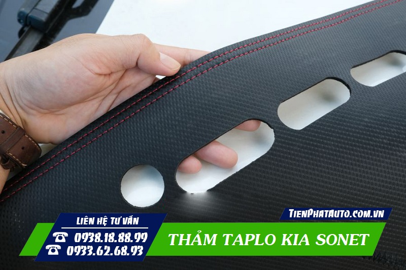 Thảm taplo chất liệu da Cacbon cao cấp tại Tiến Phát Auto