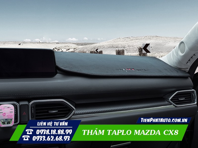 Thảm taplo cho xe Mazda CX8 giúp mang lại nhiều sự tiện lợi