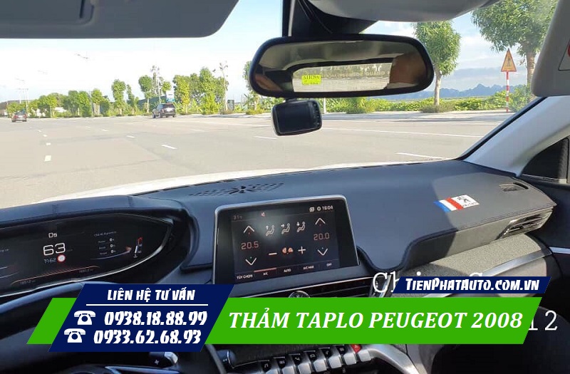 Thảm taplo Peugeot 2008 giúp mang lại nhiều sự tiện lợi khi sử dụng