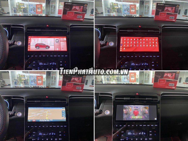 Android Box Gotech cho ô tô