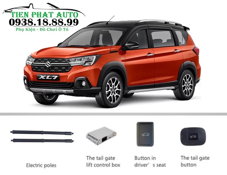 Trọn bộ phụ kiện dùng để độ cốp điện cho Suzuki XL7