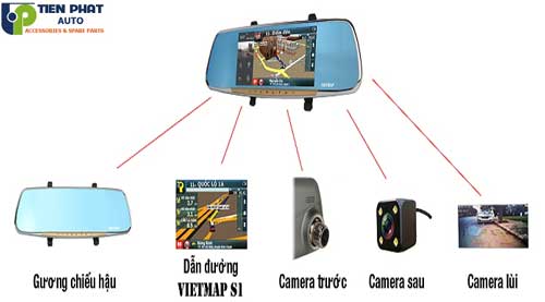 lap camera hanh trinh vietmap A45 cho Mitsubishi Attrage
