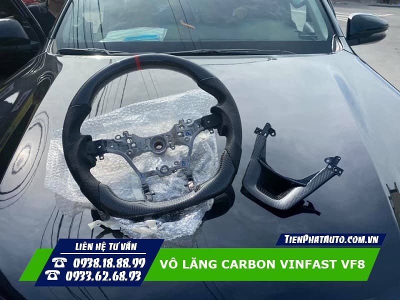 Độ vô lăng Carbon VF8 hoàn toàn không ảnh hưởng gì đến xe của bạn
