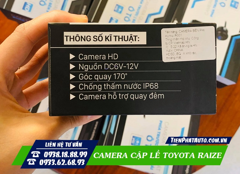 Camera cập lề có góc quay rộng 170 độ quan sát rõ nét ngày và đêm