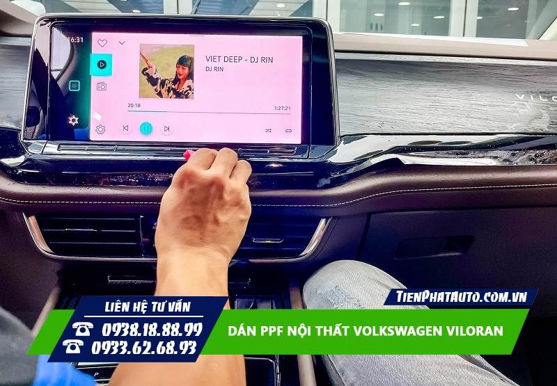 Tiến Phát Auto chuyên dán PPF nội thất cho xe Volkswagen Viloran
