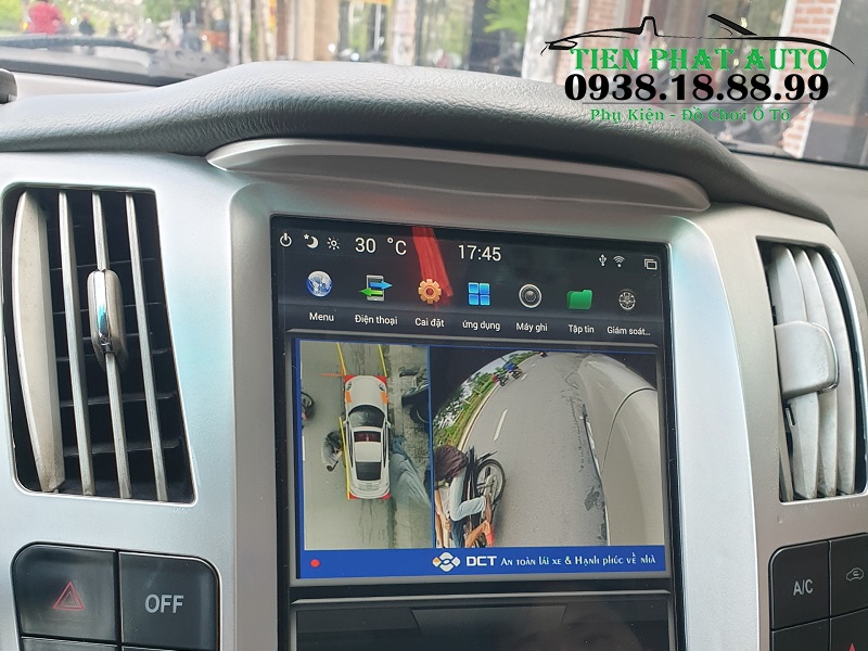 Hình ảnh hiển thị camera góc bên trái xe