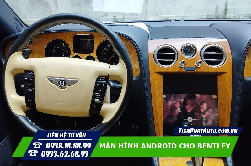 Màn hình Android cho Bentley đáp ứng mọi nhu cầu giải trí