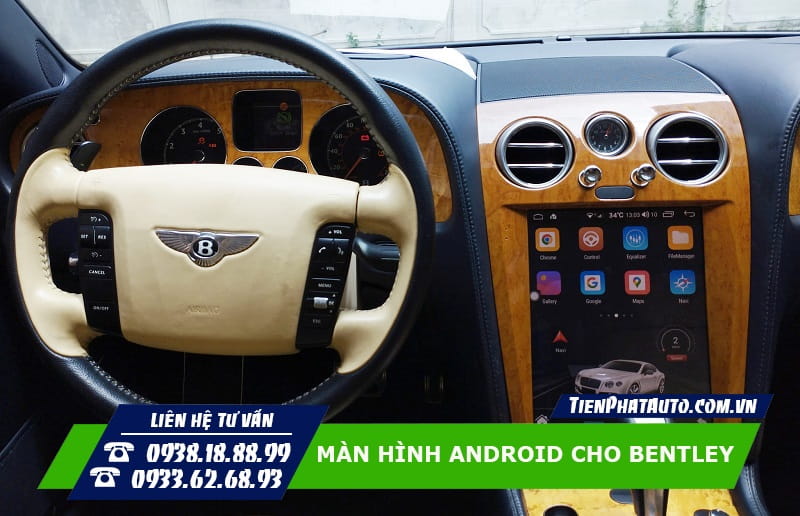 Màn hình kích thước lớn mang lại sự sang trọng và hiện đại cho xe