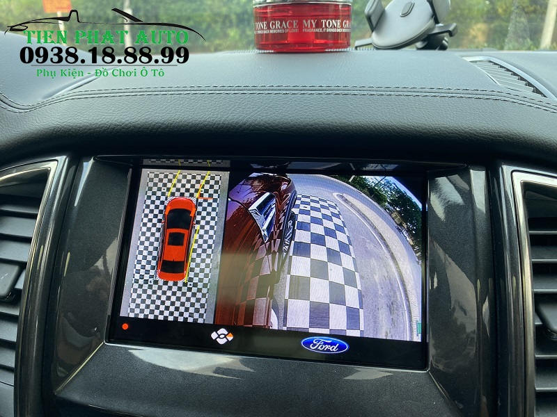 Màn hình hiển thị camera góc bên phải xe