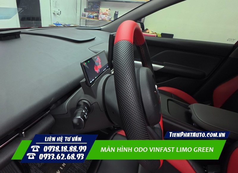Màn hình ODO Vinfast Limo Green trang bị nhiều tính năng tiện lợi