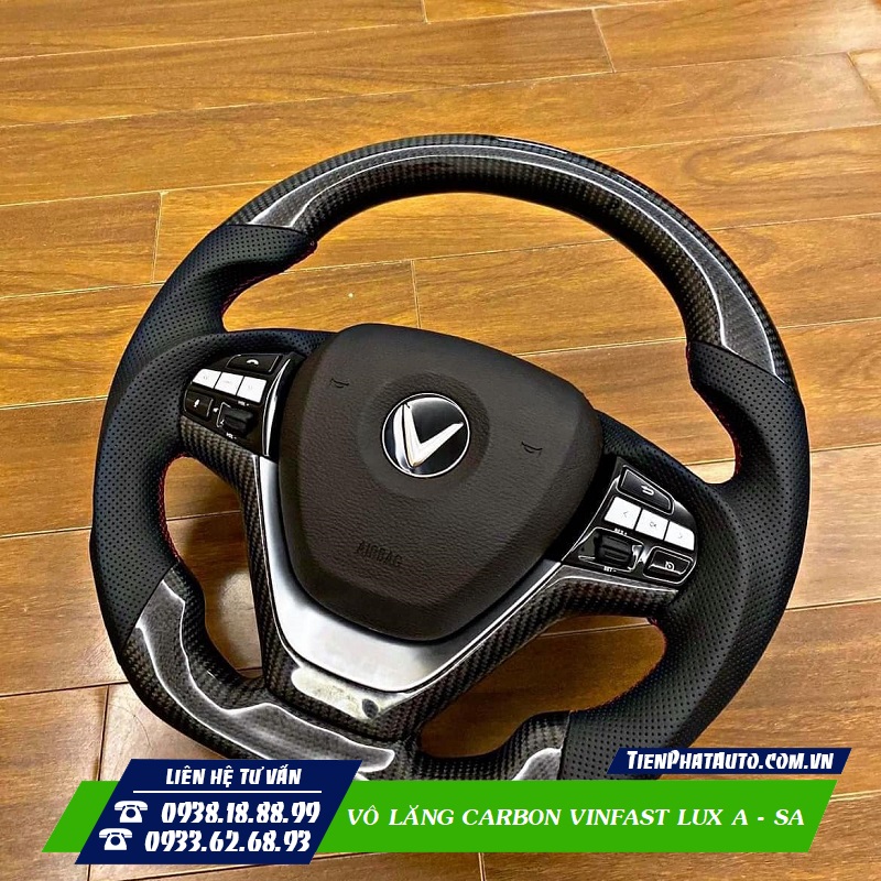 Vô lăng carbon được thiết kế dành riêng cho Vinfast Lux A và Lux SA