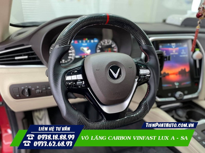 Tiến Phát Auto chuyên độ vô lăng Carbon Vinfast Lux A - Lux SA