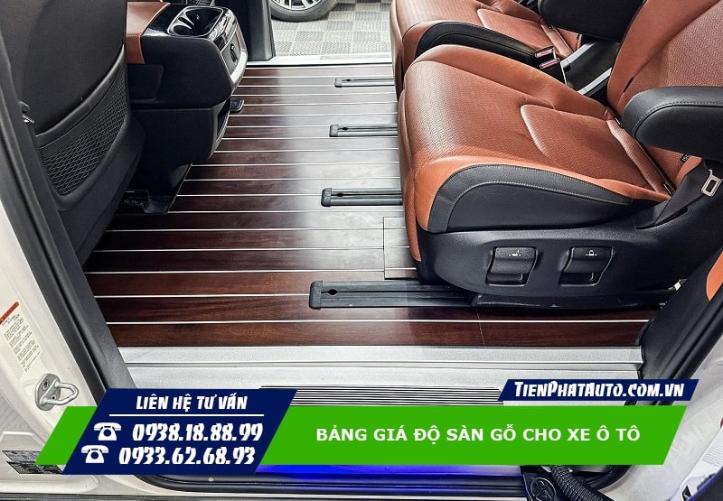 Bảng Giá Độ Sàn Gỗ Xe Ô Tô