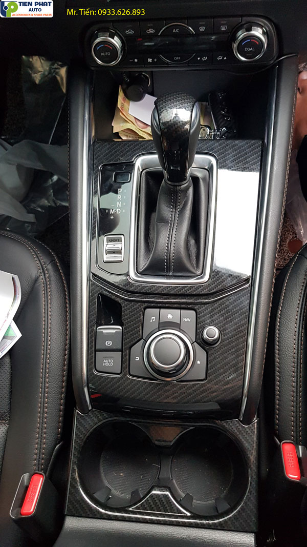 BỘ PHỤ KIỆN ỐP NỘI THẤT CHO MAZDA CX5 2018-2019 BẰNG VẬT LIỆU CARBON