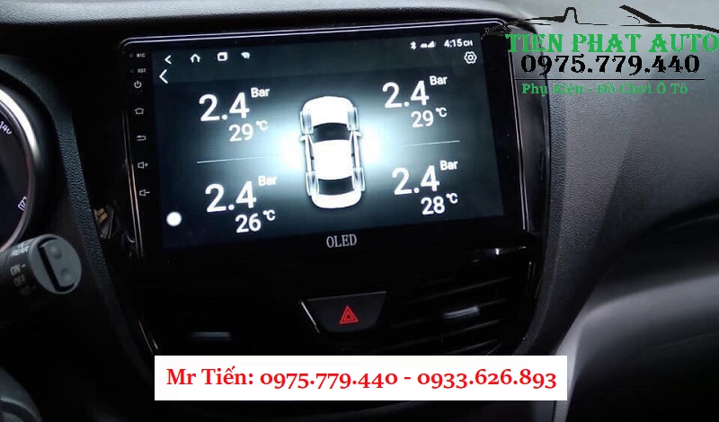 Cảm Biến Áp Suất Lốp Tích Hợp Trên Màn Hình DVD Android