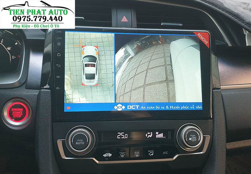 Lắp Camera 360 DCT Cho Honda Civic Tại TPHCM