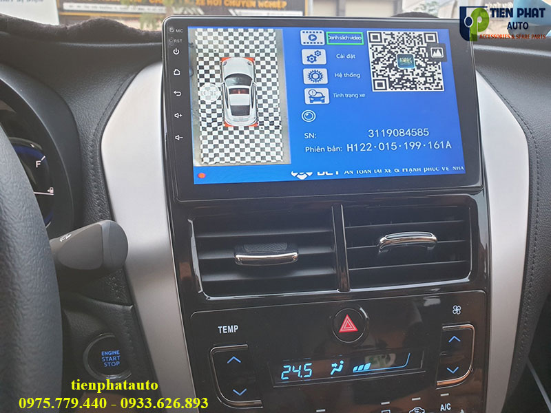 Camera 360 Độ Cho Toyota Vios Chính Hãng Sắc Nét