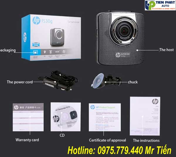 Camera Hành Trình HP F530G Giá Rẻ Cho Ô Tô Tại Tp.HCM