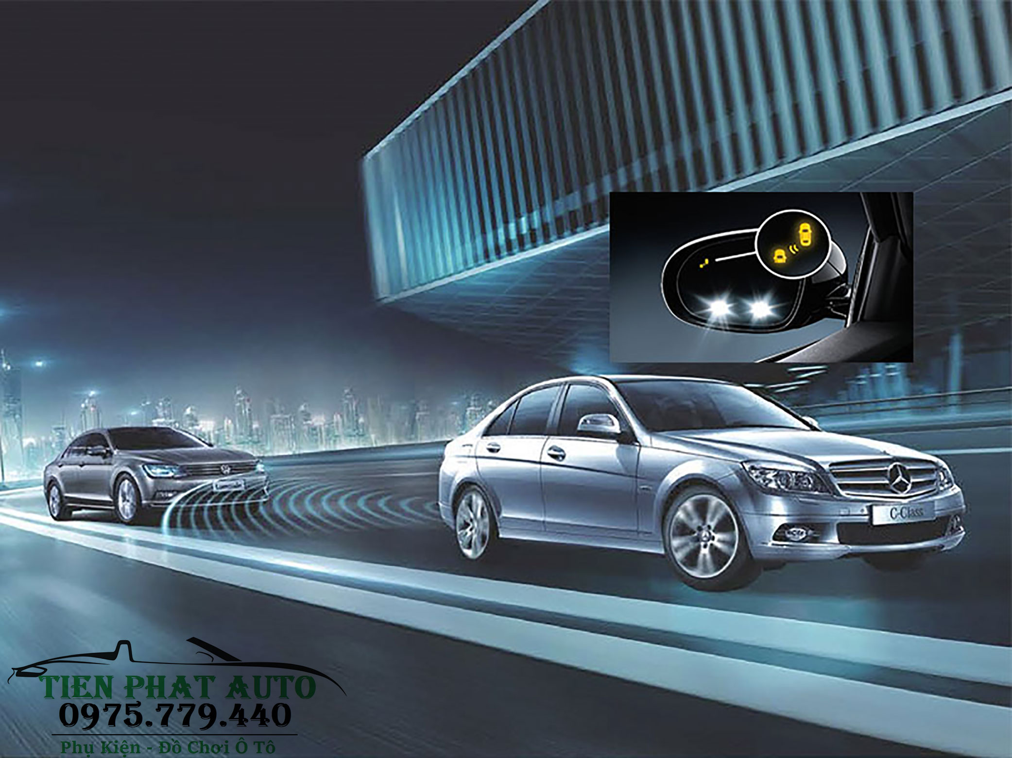 Cảnh Báo Điểm Mù Bằng Sóng Radar Dành Cho Ô Tô