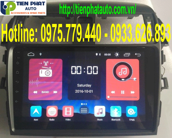 Cung Cấp Lắp Đặt Màn Hình DVD Android Cho Toyota Altis 2009-2013