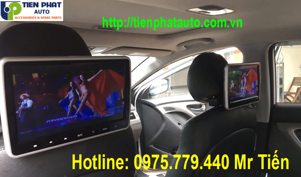 Lắp Đặt Màn Hình Gối Đầu Cho Huyndai Elantra 2012-2019