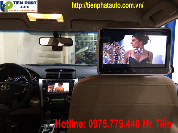 Cung Cấp Lắp Đặt Màn Hình Gối Đầu Cho Toyota Camry 2012-2019