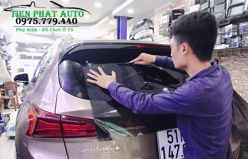 Dán Phim Cách Nhiệt Cho Hyundai Santafe
