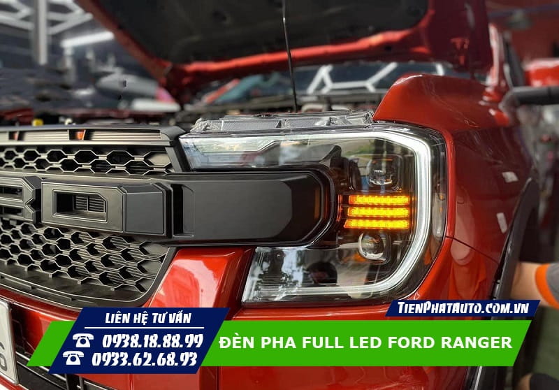 Đèn Pha Full LED Ford Ranger