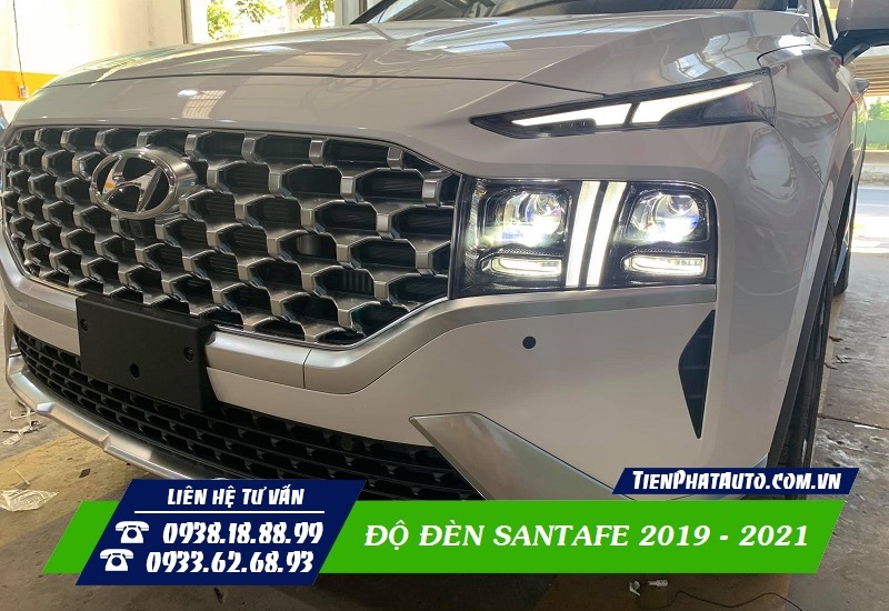 Độ Đèn Hyundai Santafe 2019 - 2021