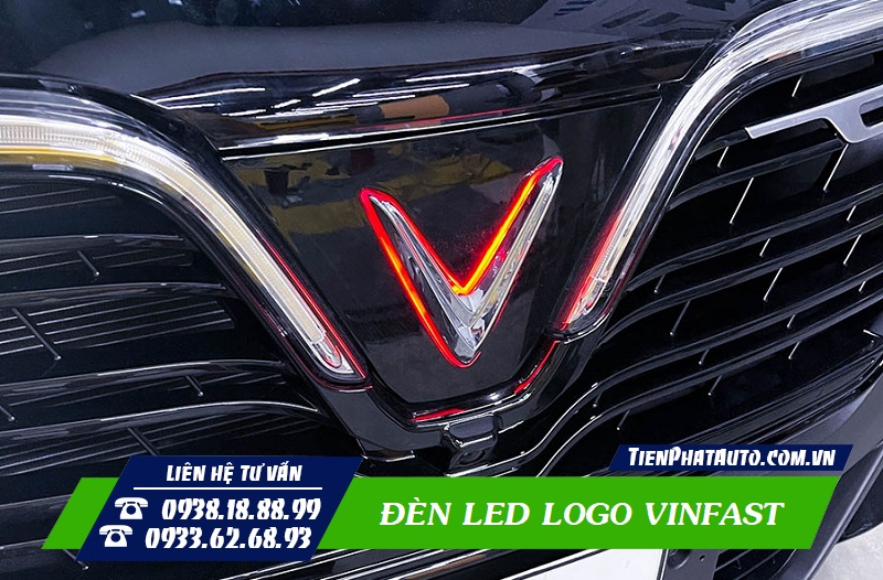 Độ Đèn LED Logo Vinfast Lux A - SA - Fadil