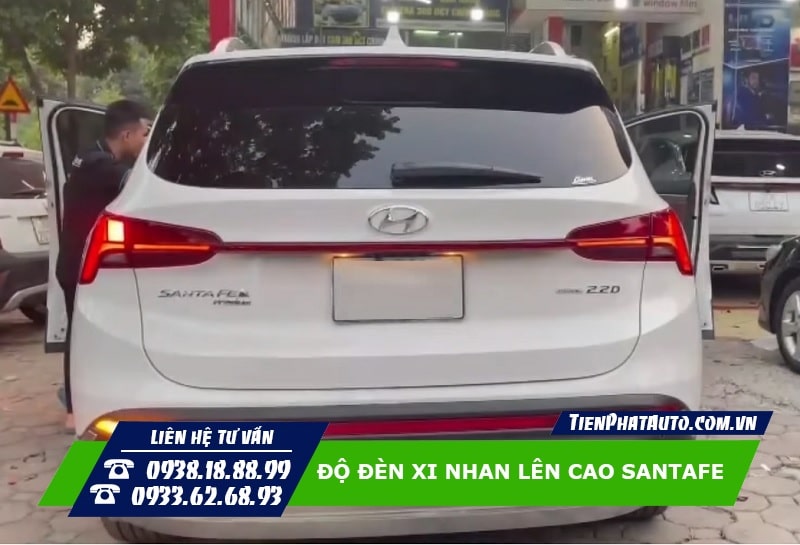 Độ Đèn Xi Nhan Lên Cao Hyundai Santafe