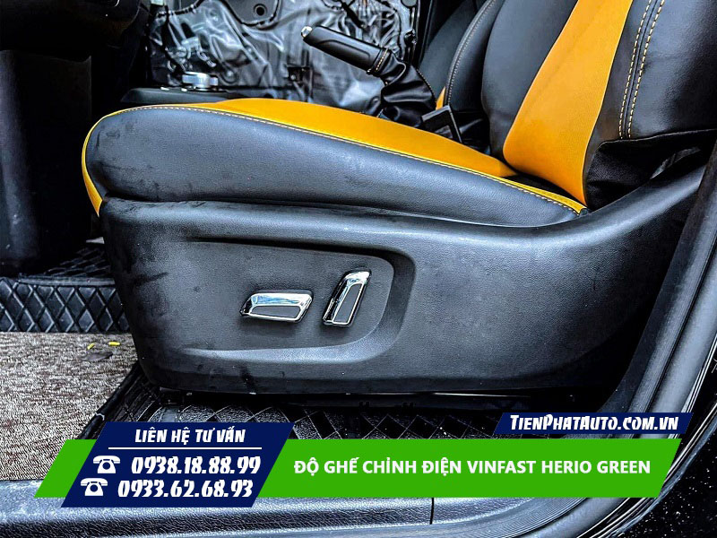 Độ Ghế Chỉnh Điện Vinfast Herio Green