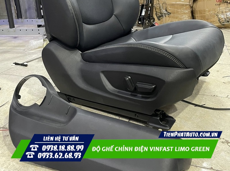 Độ Ghế Chỉnh Điện Vinfast Limo Green