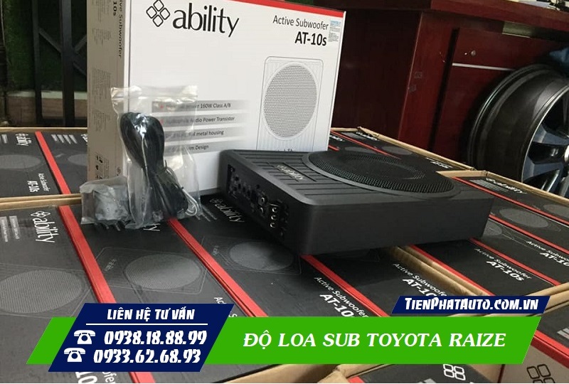 Độ Loa Sub Toyota Raize
