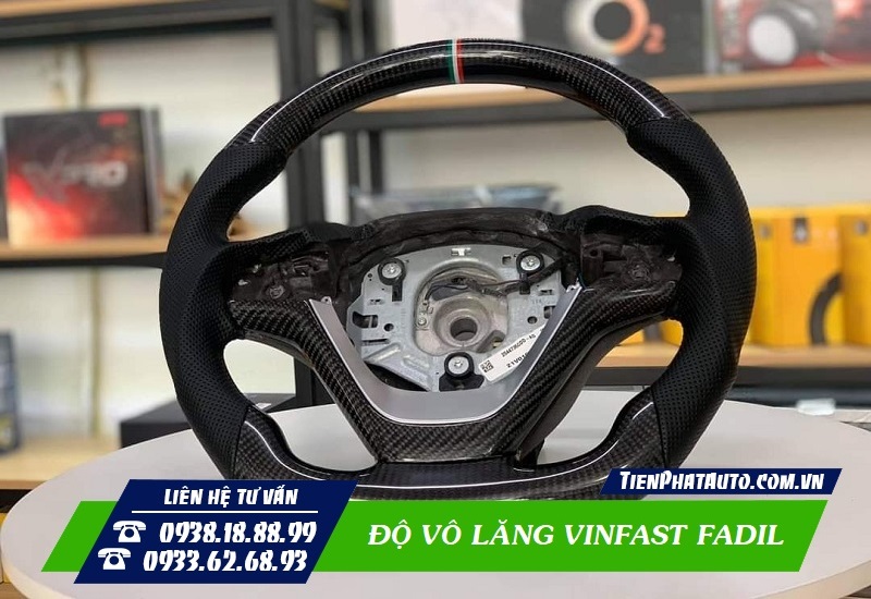 Độ Vô Lăng Cacbon Vinfast Fadil