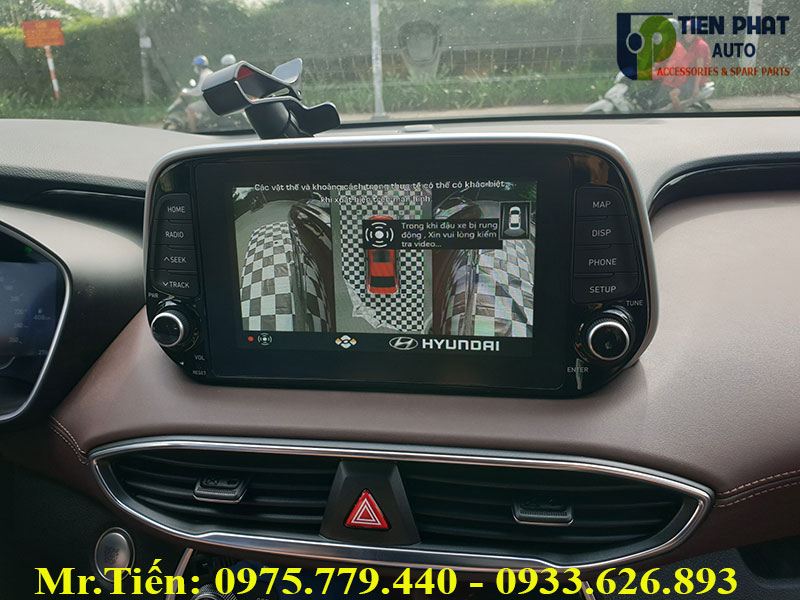 Lắp Camera 360 DCT Bản T3 Cho Hyundai Santafe